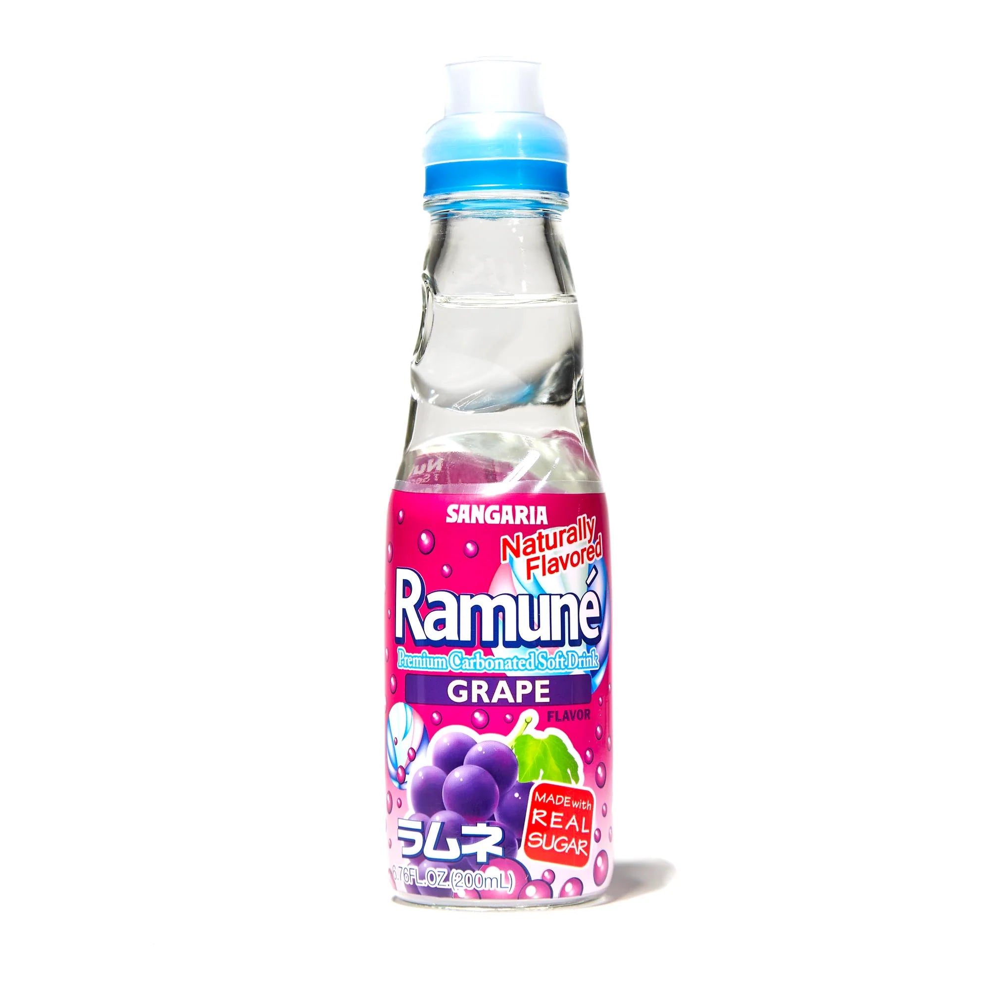 Ramune Grape Soda - 6.76 oz (Glass Bottles)