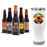 World's Greatest Dad Tumbler & Gourmet 12-Pack Root Beer Sampler Bundle