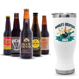 World's Greatest Dad Tumbler & Gourmet 12-Pack Root Beer Sampler Bundle