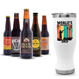 World's Greatest Dad Tumbler & Gourmet 12-Pack Root Beer Sampler Bundle