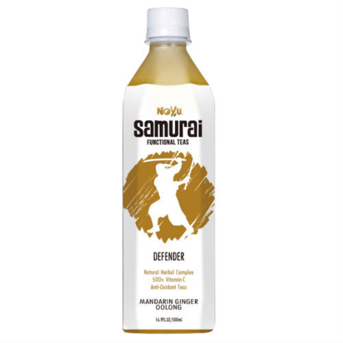 NOYU SAMURAI Defender Mandarin Ginger Oolong Tea - 16.9 oz (12 Pack)