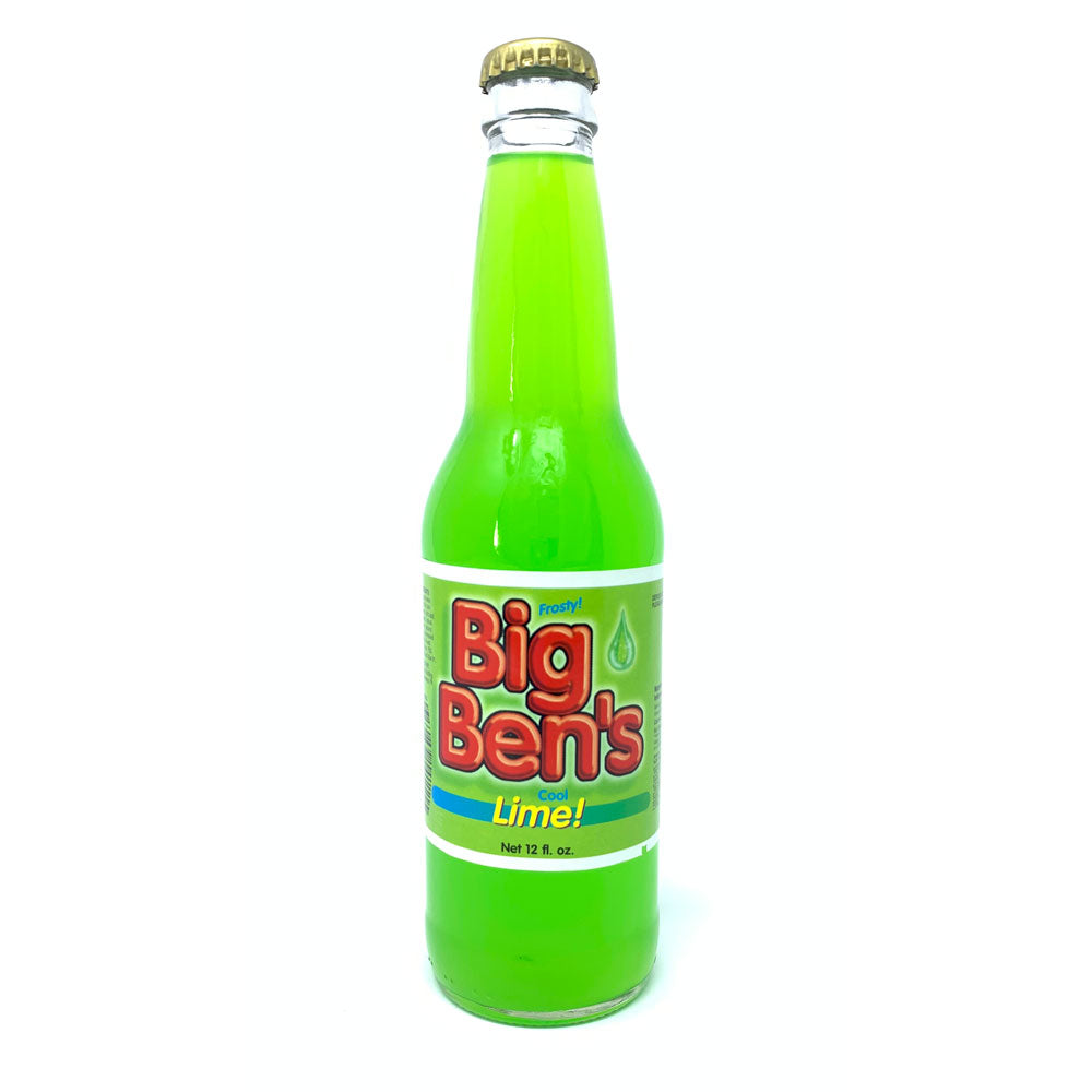 Big Ben's Lime Soda - 12 OZ (12 Glass Bottles)