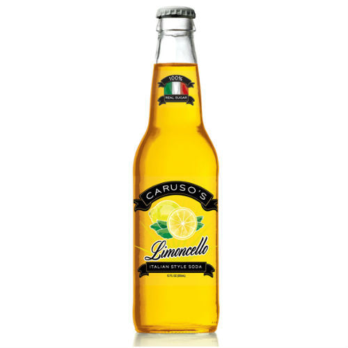 Caruso's Limoncello Soda - 12oz (12 Pack)