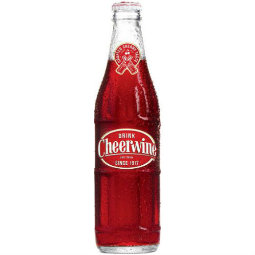 Cheerwine Soda with Cane Sugar 12 OZ (12 Glass Bottles)