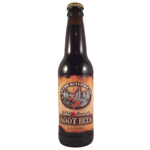 Cicero Beverage SALTED Caramel Root Beer- 12 oz (12 Pack)