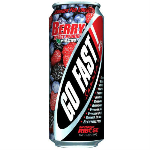 Go Fast Berry Energy Hybrid - 16 oz (24 Pack)