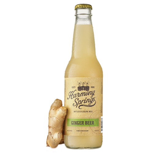 Harmony Springs Ginger Beer Soda - 12 OZ (12 Glass Bottles)