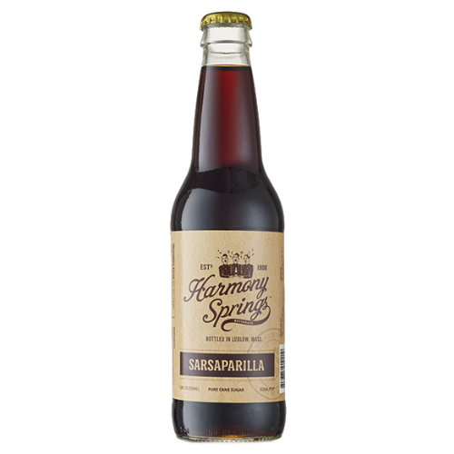 Harmony Springs Sarsaparilla Soda - 12 OZ (12 Glass Bottles)