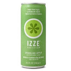 IZZE Fortified Sparkling Apple - 8.4 oz (12 Pack) - Beverages Direct