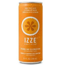 IZZE Fortified Sparkling Clementine - 8.4 oz (12 Pack) - Beverages Direct
