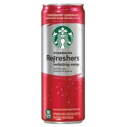 Starbucks Refreshers Strawberry Lemonade - 12oz (12 Pack) - Beverages Direct