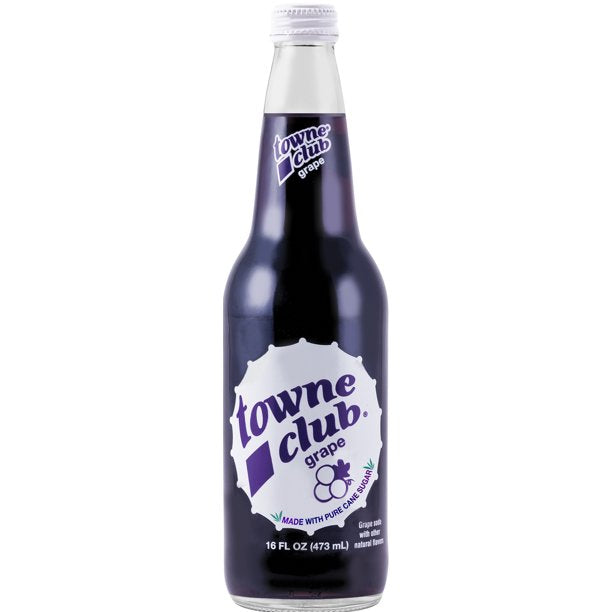 Towne Club Grape 16 oz (12 Glass Bottles)
