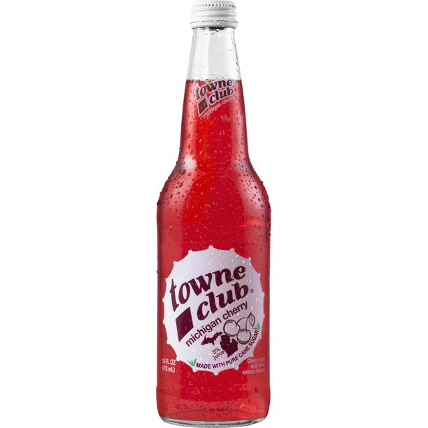 Towne Club Michigan Cherry 16 oz (12 Glass Bottles)