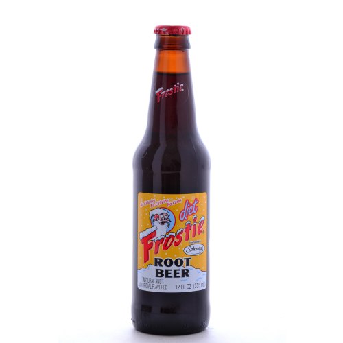Frostie Diet Root Beer - 12 oz (24 Glass Bottles)