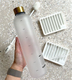 BPA Free Healthish Water Bottle with Cleaner and Ice Cube Trays
