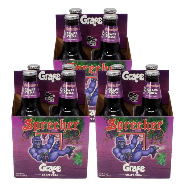 Sprecher Grape Soda- 16 oz Glass Bottles
