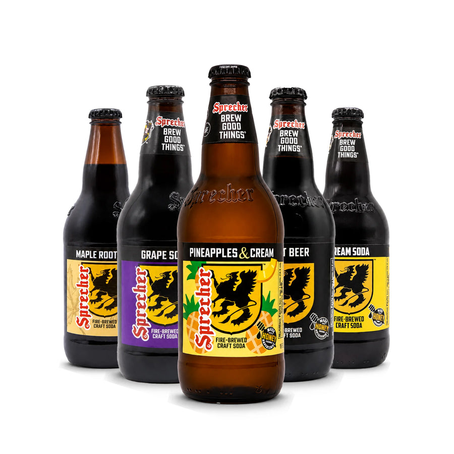 Ultimate Sprecher Soda Sampler - 16 oz (10 Glass Bottles)