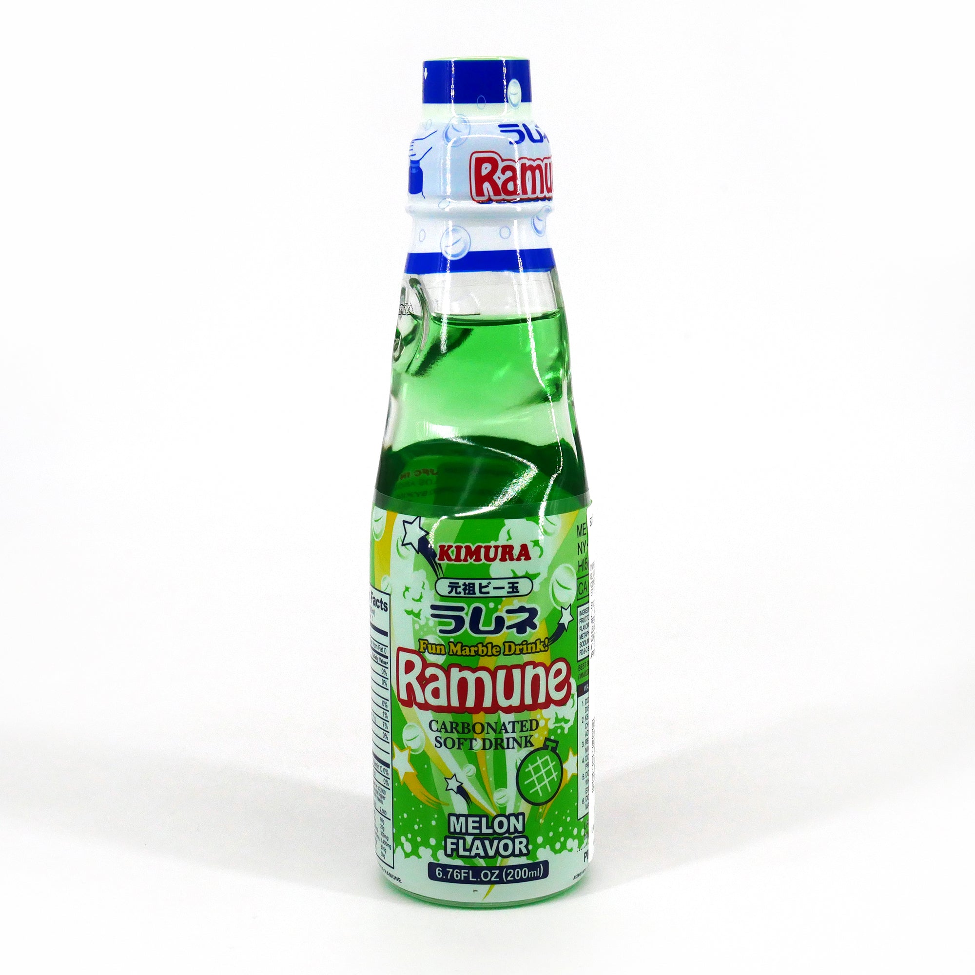 Ramune Melon Soda - 6.76 oz (Glass Bottles)