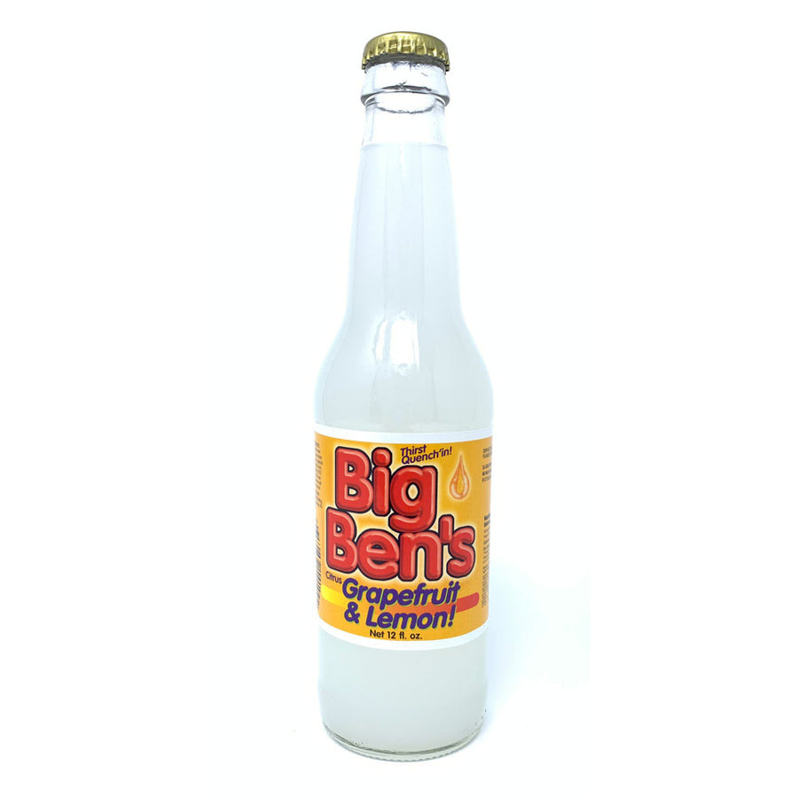Big Ben's Grapefruit & Lemon Soda - 12 oz Glass Bottles