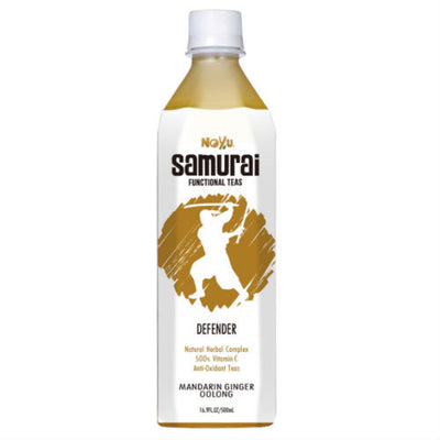 NOYU SAMURAI Defender Mandarin Ginger Oolong Tea - 16.9 oz (12 Pack)