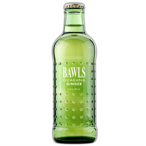 BAWLS Guarana Ginger Ale - 10 oz  (12 Glass Bottles)