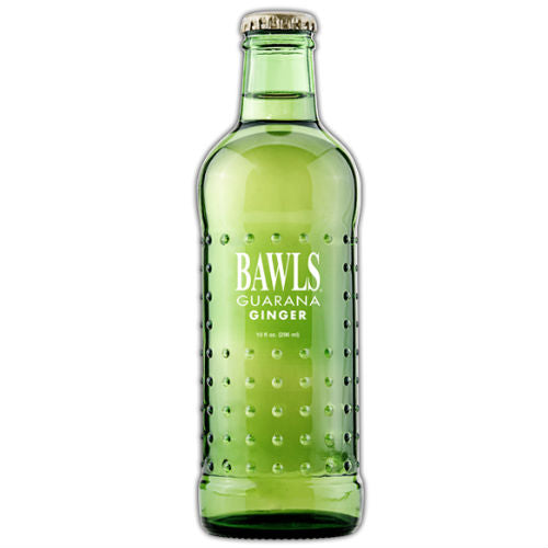 BAWLS Guarana Ginger Ale - 10 oz (12 Glass Bottles)