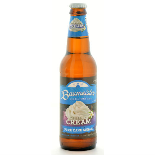 Baumeister Vanilla Cream Soda - 12 oz (12 Glass Bottles)