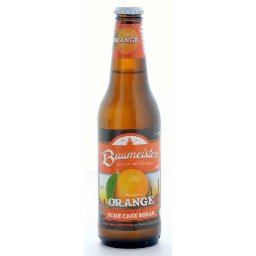 Baumeister Orange Soda - 12 oz (12 Glass Bottles)