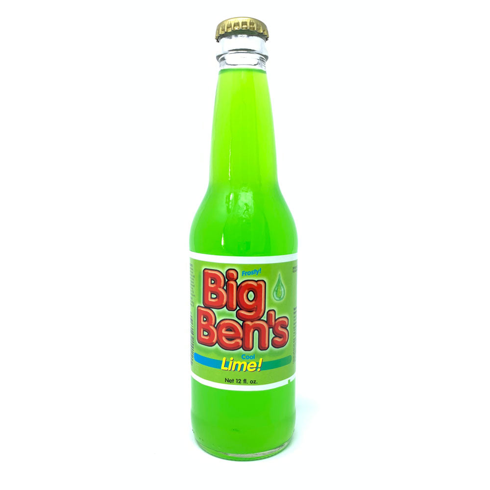 Big Ben's Lime Soda - 12 oz (12 Glass bottles)