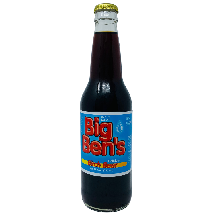 Big Ben's Dark Birch Beer - 12 oz Glass Bottles