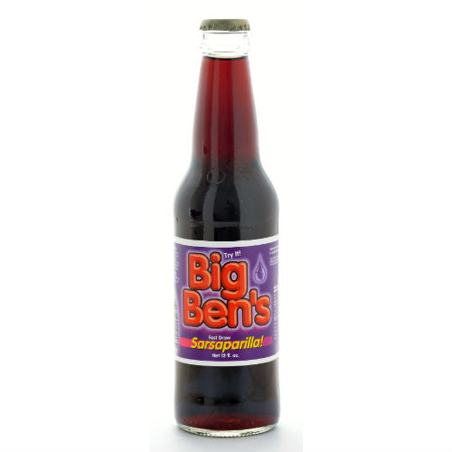 Big Ben's Sarsaparilla Soda - 12 oz Glass Bottles