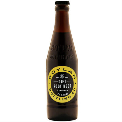 Boylans Diet Root Beer - 12 oz Glass Bottles