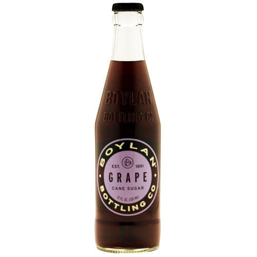 Boylan Grape Soda - 12 oz Glass Bottles