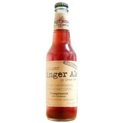 Bruce Cost Ginger Ale Pomegranate with Hibiscus - 12 oz (12 Pack)