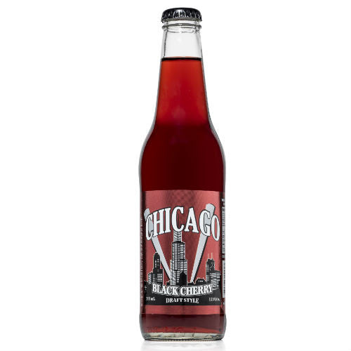 Chicago Draft Style Black Cherry - 12 oz Glass Bottles