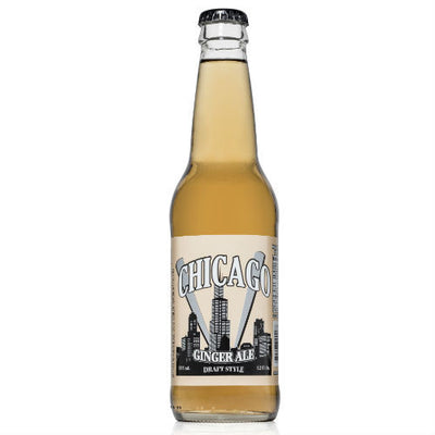 Chicago Draft Style Ginger Ale - 12 oz Glass Bottles