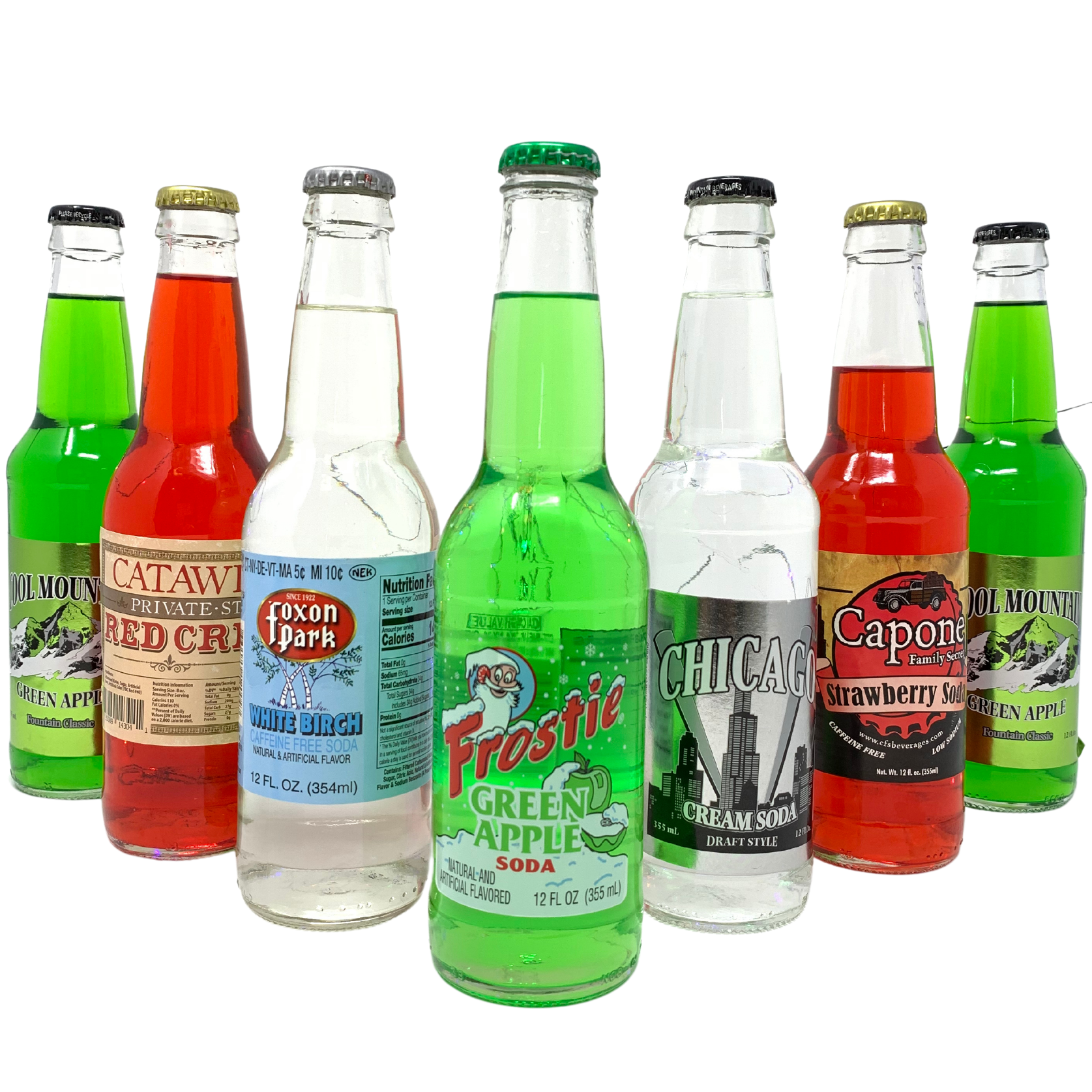 Fruit & Cream Sampler - 12 oz (12 Glass Bottles)