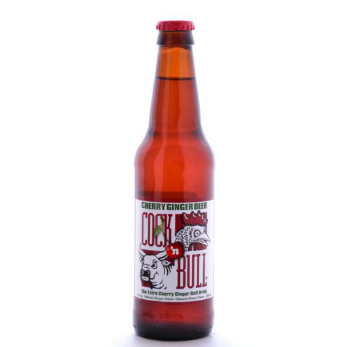 Cock N Bull Cherry Ginger Beer - 12 oz Glass Bottles