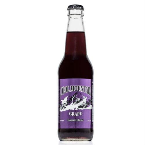 Cool Mountain Grape Soda - 12 oz Glass Bottles