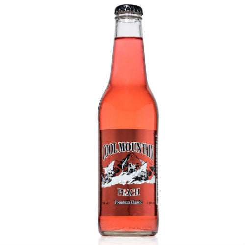 Cool Mountain Peach Soda - 12 oz Glass Bottles