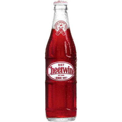 Cheerwine DIET Soda - 12 oz Glass Bottles