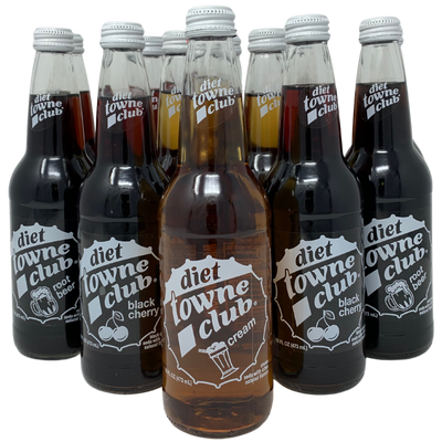 Towne Club DIET Sampler - 16 oz (12 Glass Bottles)