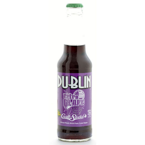 Dublin RETRO Grape Craft Soda - 12 oz (12 Glass Bottles)