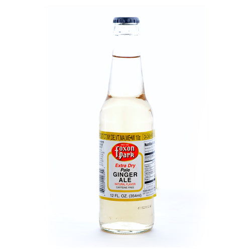 Foxon Park Extra Dry Pale Ginger Ale - 12 oz Glass Bottles