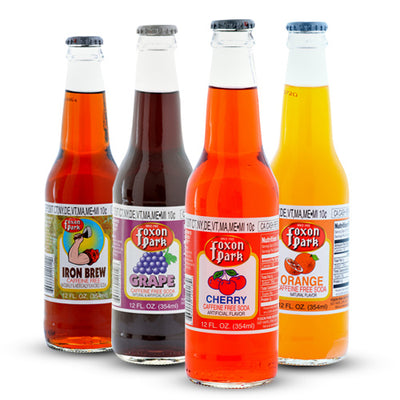 Foxon Park Soda Sampler - 12 oz Glass Bottles