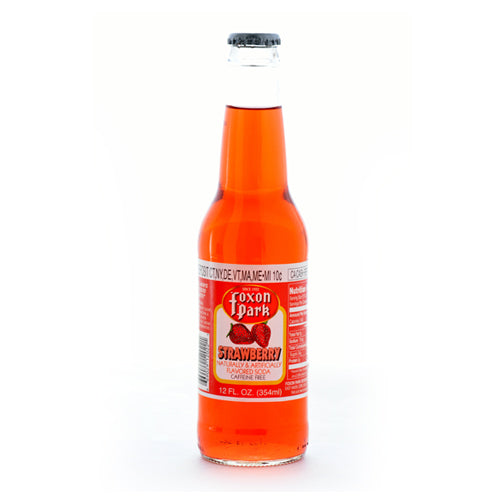 Foxon Park Strawberry - 12 oz (12 Glass Bottles)