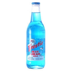 Frostie Blue Cream with Cane Sugar - 12 oz Glass Bottles