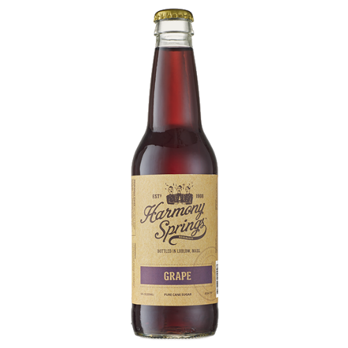 Harmony Springs Grape Soda - 12 OZ (12 Glass Bottles)