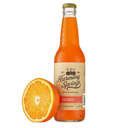 Harmony Springs Orange Soda - 12 oz Glass Bottles