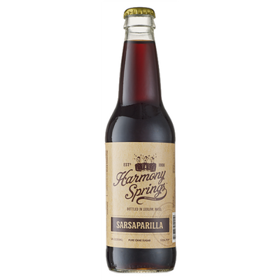 Harmony Springs Sarsaparilla Soda - 12 oz Glass Bottles